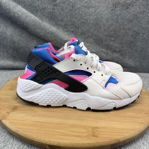 Nike Air Huarache Shoes Boys Size 5.5Y White Pink Athletic Sneakers 654275-104
